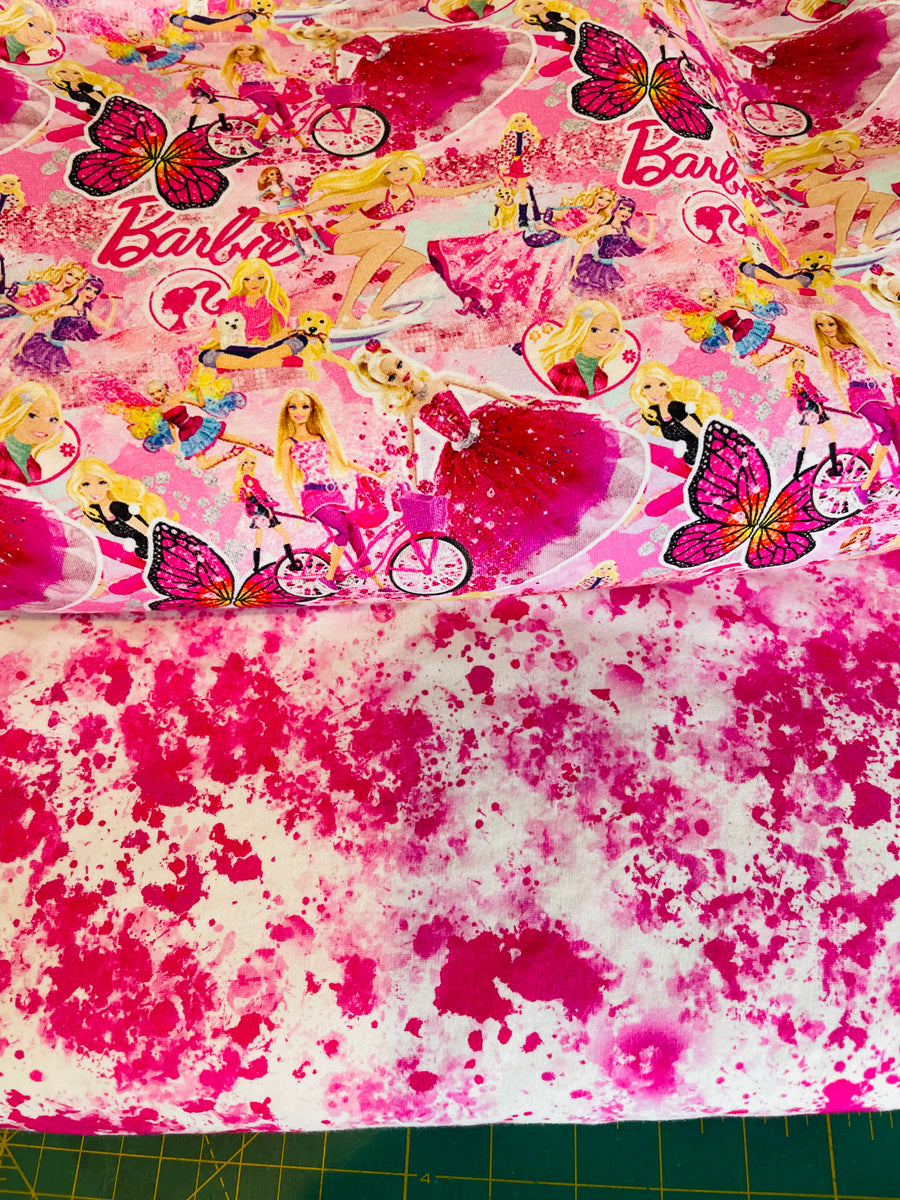 Cali Fabrics Bubblegum Pink Lycra Lamé Fabric by the Yard