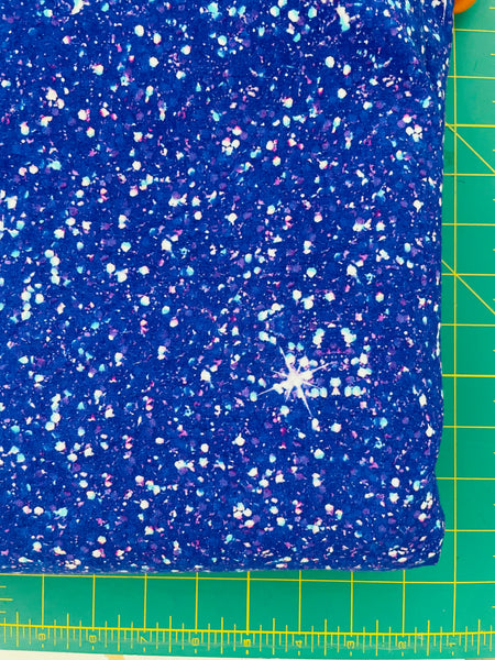 Blue Glitter 1 yard CL knit 260 gsm  glitter