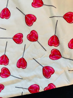 Valentine love Hearts 1 yard CL knit 260 gsm