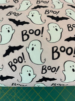 Halloween Ghosts Boo 1 yard CL knit 260 gsm