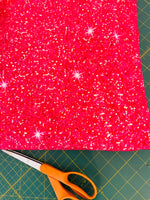 Hot Pink glitter new 1 yard CL knit 260 gsm