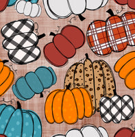 Fall Pumpkins 1 yard CL knit 260 gsm