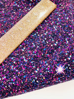 Purple glitter Space 1 yard