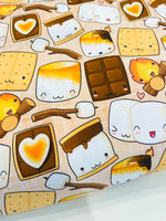 Smores s'mores Chocolate  1 yard CL knit 260 gsm