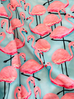 SWIM Flamingo  1 yard CL knit 260 gsm