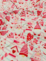 Gnome Valentine love 1 yard CL knit 260 gsm