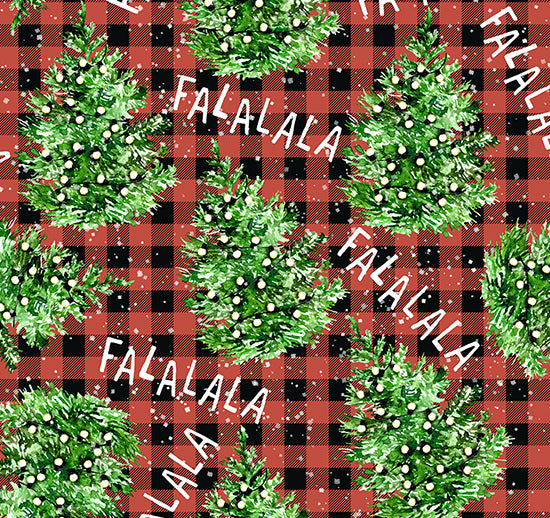 Christmas Trees FaLaLa 1 yard CL knit 260 gsm