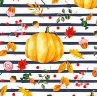 Pumpkin Fall  stripes 1 yard CL knit 260 gsm