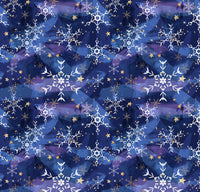 Snowflakes 1 yard CL knit 260 gsm