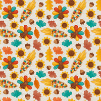 Thanksgiving cookie 001 CL knit , 260 gsm, 1 yard