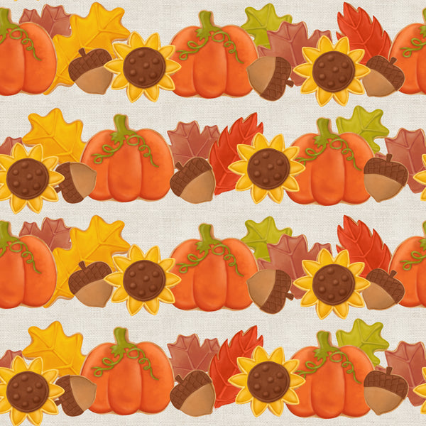 Thanksgiving cookie 003 CL knit , 260 gsm, 1 yard