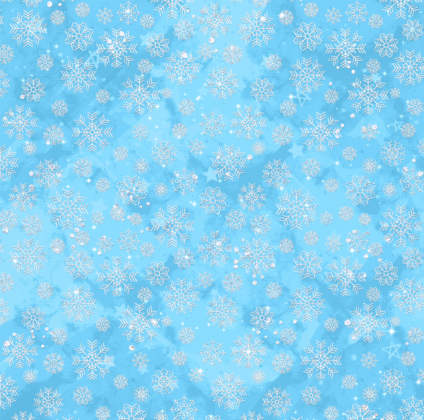 Frozen Snowflakes  1 yard CL knit 260 gsm