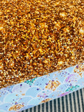 Gold glitter CL knit , 260 gsm, 1 yard in stock