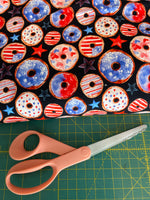 4th of July Donuts 1 yard CL knit 260 gsm