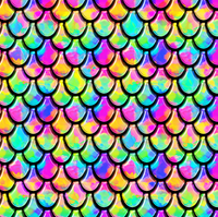 Rainbow mermaid scales 1 yard CL knit 260 gsm  glitter