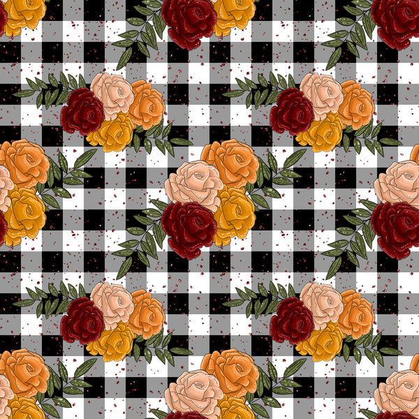 New Floral Pumpkin patch 1 yard CL 260 gsm