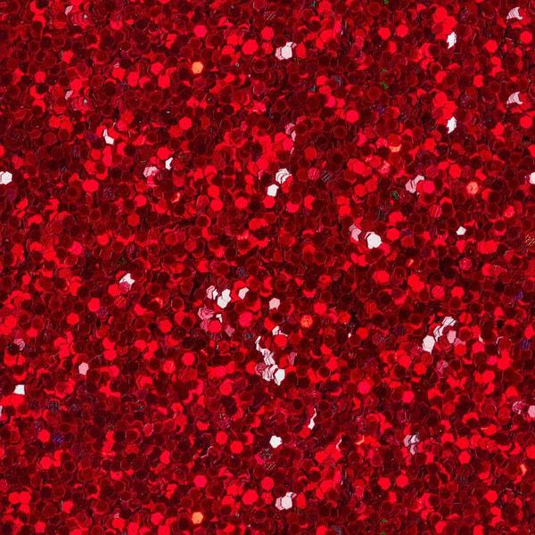 Red Glitter faux large scale 1 yard CL knit 260 gsm