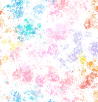 Rainbow koi Splatter on white 1 yard CL knit 260 gsm  glitter